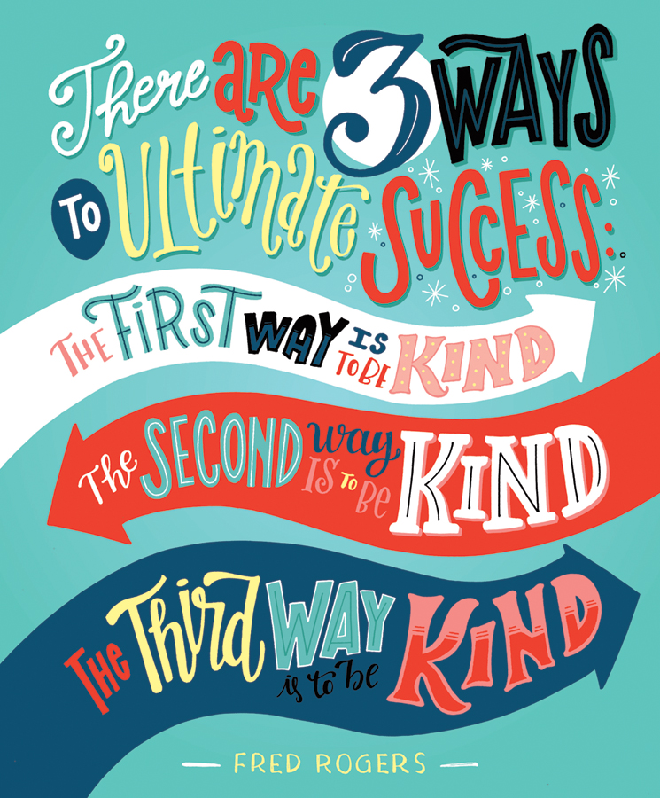Print with fred rogers quotation
