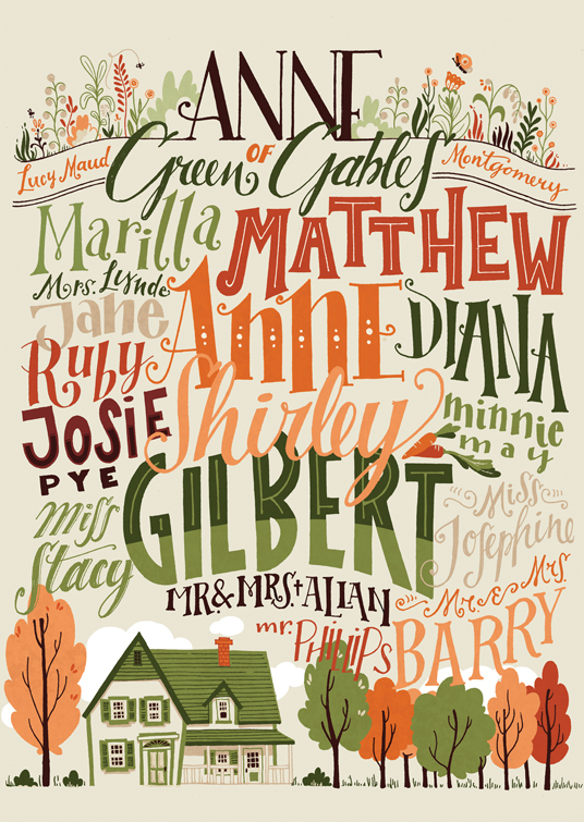 Anne of green gables print poster